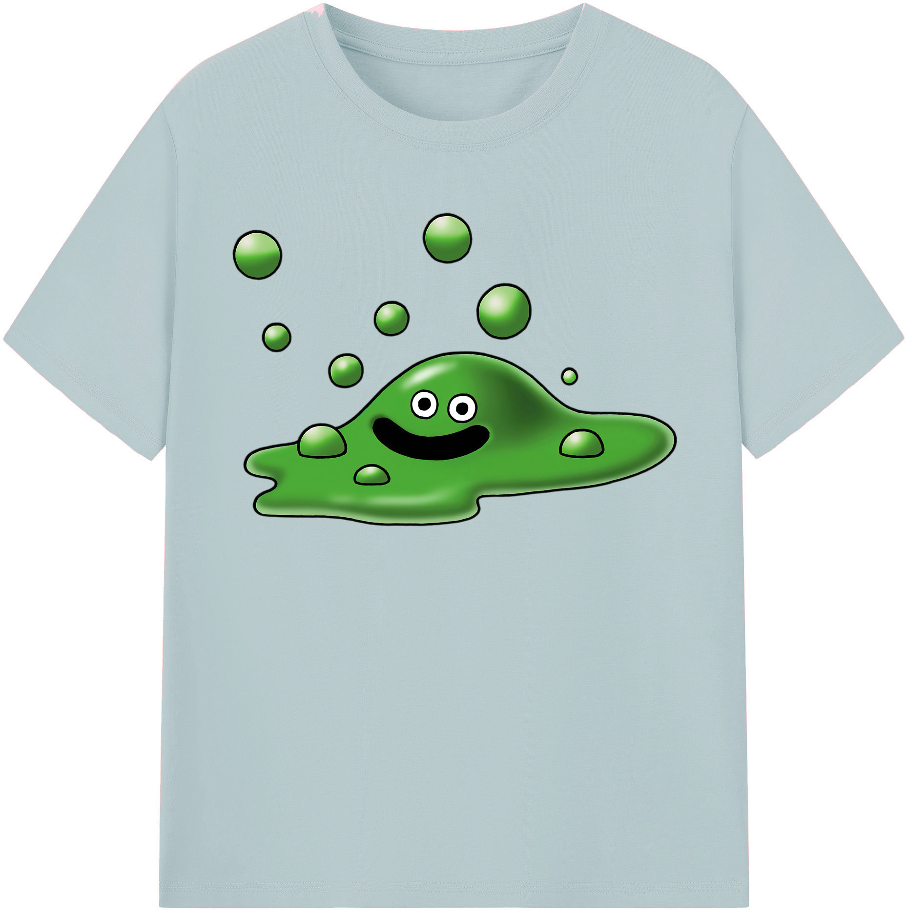 （画像用） ドラゴンクエスト Doragon Kuesuto Dragon Quest 綿100％半袖Tシャツ（フロントプリント）